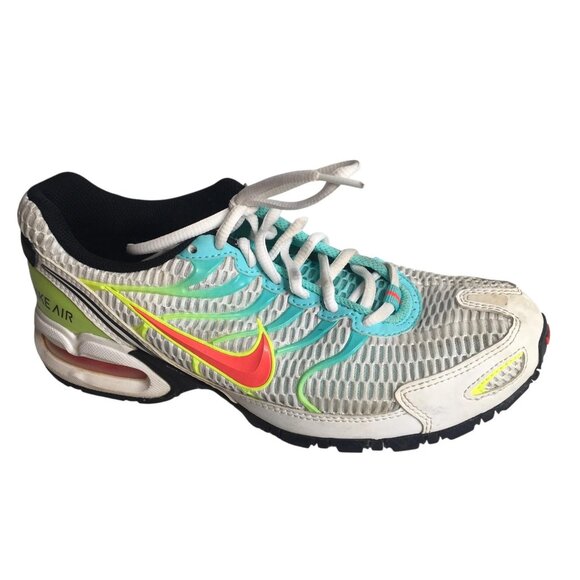 Nike Air Max Torch 4 Shoes Womens Size 8 White Volt Teal Sneakers CW5607-100 - Picture 9 of 13